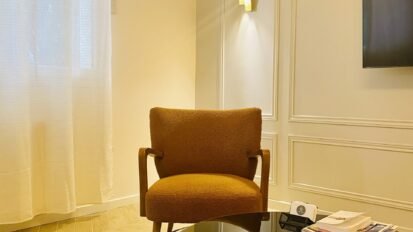 Salon appartement Baudelaire Résidence Hyacinthe Lorient