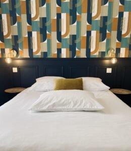 Chambre confortable avec surmatelas appartement Apollinaire Résidence Hyacinthe Lorient